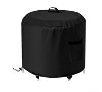 Maneuverable Ice Bath Elastic Cover for 35l X 35w Fabric with Laminated Undercoating 30h Drawstring Tub Hem All-Weather Protection Ripstop Flexible Plunge Cold Outdoor Tanks - X 210d Oxford(210D)