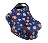 ManFaiSky Car Seat Cover Baby, Stretchy Infant Baby Carseat Cover Boys, Multi-use Nursing Cover Stroller Cover, Planets