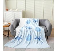 Manfei Basketball Flannel Blanket Throw 50"x60",Chic Bowknot Basketballs Lightweight Cozy Fuzzy Blankets for Couch Sofa Bed,Fashion Sports Girls Boys Super Soft Warm Plush Blankets and Throws