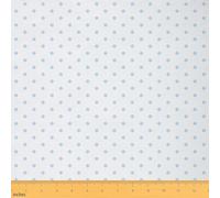 Manfei Modern Dots Pattern Soft Polyester No Stretch,Geometric Circles Craft Fabric Simple Art Style Ideal for Quilting, Crafts & Handmade Artwork 1 Yard Pre-Cut,36" L x 59" WWhite Blue