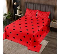 Manfei Polka Dots Bedspread Double Size,Boho Watercolor Coverlet Set 3pcs,Modern Dot Pattern Quilted Coverlet with 2 Pillowcases,Kids Boys Room Decor,Soft Bedding Quilt