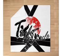 Manfei Taekwondo Throw Blanket,Japanese Style Blanket for Couch Sofa,Sports Theme Bed Blanket for Kids Boy Girl Room Decor,Soft and Breathable Fleece Blanket(90 x 90 Inches)
