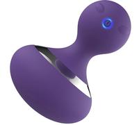 MANFLY Handheld Massage Ball, Portable Neck Massager, Multifunctional Rechargeable Massage Tool (Violet)
