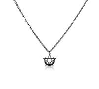 Manfnee Black Star and Moon Necklace,Y2K Star Necklace,Gothic Choker Necklace for Men women,Stainless Steel pendant Necklaces