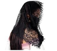 Manfnee Spanish Style Lace Veil Traditional Vintage Inspired Mantilla Veil Latin Mass Head Covering