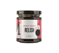 Manfood Smoky Onion Relish (227g) | Sweet and Sticky Relish Made from Real Onion | Try in Sausage Rolls or Perfect for Cheese or with Cold Meats | Made in The UK