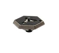 Manfrotto 030VHS-14 1/4" Hexagonal Release Plate With Video Locating Pin, For Manfrotto Heads Using The Rc0 Style Of Plate