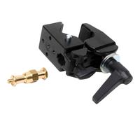 Manfrotto 035RL Super Clamp with Standard Stud | Super Clamp with 33.1lb load capacity and wedge insert for photography, lighting and backgrounds