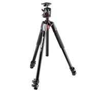 Manfrotto 055 Aluminum 3-Section Tripod Kit with Horizontal Column and Ball Head (MK055XPRO3-BHQ2), Black