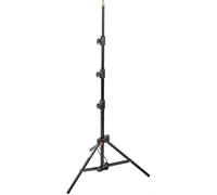 Manfrotto 1051BAC Compact Stand Mini, Black | 3-sections, 2-risers,eatures a 5/8” spigot w/3/8” thread, includes a removable 1/4" adapter, weight is just 1kg