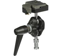 Manfrotto 155RC Tilt-Top Camera Head with Quick Plate (Black) - Camera Support - Clamp Mount - Compatible with Compact & 35mm Cameras