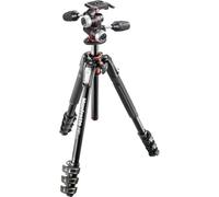 Manfrotto 190XPRO 4-Section Aluminum Tripod with XPRO 3-Way Pan/Tilt Head | 3-Way Head (MK190XPRO4-3W)
