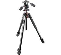 Manfrotto 190XPRO Aluminum 3-Section Tripod Kit with 3-Way Head (MK190XPRO3-3W)
