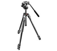 Manfrotto 290 Xtra 3-Section Aluminum Tripod with 128RC Micro Fluid Head and Quick Release