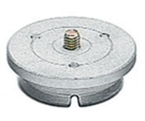 Manfrotto 400PL-MED 23MM Tall Medium Quick Release Plate for 400 and 3263 Geared Heads,Silver