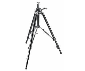 Manfrotto 475B Digital Pro Geared Tripod, Three Faceted Centre Column, for DSLR, Compact System Camera, Mirrorless, Black