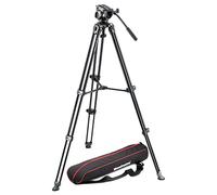 Lightweight fluid video system camera tripod / twin legs / middle spre
