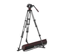 Manfrotto 504X Fluid Video Head with CF Twin Leg Tripod GS