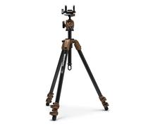 Manfrotto Alpha S.H.O.T. Ball Head Kit, Carbon Fiber Tripod, 360 Degree Ball Head w/Universal Saddle for Rifles, Optics, Scopes, 200PL Optics Plate, for Hunting, Shooting, Observing, and Outdoors