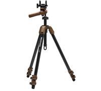 Manfrotto ALPHA S.H.O.T. Grip PRO Kit, Carbon Fiber Tripod, 360 Degree Grip Head w/Universal Saddle for Rifles, Optics, Scopes, 200PL Optics Plate, for SPORT Shooting, Observing, and Outdoors