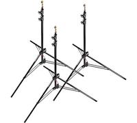 Manfrotto Compact Stands, Air Cushioned Aluminium - Black, Pack of 3