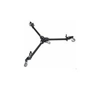Manfrotto 181b, Folding Auto Dolly For Twin Spiked Metal Feet Tripods, Black