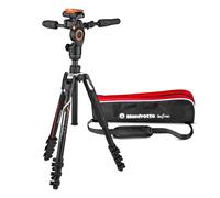 Manfrotto Befree 3-Way Live Advanced Camera Tripod for Sony's Alpha Cameras, Aluminium Travel MiniTripod, Lever Lock, with 3-Way Fluid Head, for Photo and Video, Vlogging Equipment, with Carry Bag