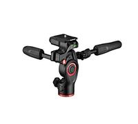 Manfrotto Befree 3-Way Live Head, 3-Way Fluid Head for Tripods, in Aluminium, for Cameras and Videocameras up to 6 kg, Ultra-Compact, Photography Accessories for Content Creation, Photo and Video