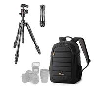 Manfrotto Befree Advanced Photo Travel Tripod Kit with Screw Lock Aluminum Ball Head and Lowepro Tahoe 150 Backpack for DSLR with Lens, CSC, Mirrorless Cameras, 10 Inch Tablet Accessories