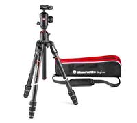 Manfrotto Befree GT XPRO Carbon Camera Travel Tripod, Twist Lock | 496 Centre Ball Head, 90 Degree Column, 200PL-PRO Plate, for DSLRs and CSC, Mirrorless, Macro Photography, MKBFRC4GTXP-BH