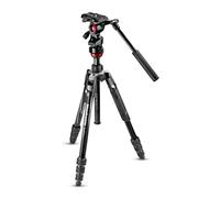 Manfrotto Befree Live Twist, Travel Video Tripod in Aluminium with Twist Closure, Camera Tripod for DSLR, Mirrorless, Reflex and Videocameras, Photo and Video Accessories