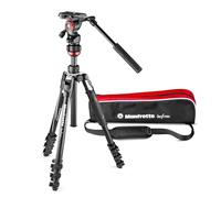 Manfrotto Befree Travel, Light Weight, Fluid Drag System Professional Video Tripod, Black (MVKBFRL-LIVEUS)