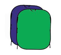 Manfrotto Collapsible Reversible Background 1.8 x 1.5m- Chromakey Blue / Green