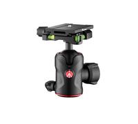 Manfrotto Compact Ball Head 496 with MSQ6PL Quick Release Plate, Fluid Ball Head for Camera Tripod, Camera Stabilizers, Remote Controls, Photography Equipment