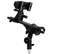 Manfrotto Ezybox II Speedlight Bracket | Dual speedlight bracket with integrated tilt head for softbox mounting, umbrella support and flash triggering