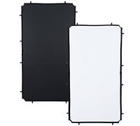 Manfrotto LL LR81221R 1.1x2m Skylite Rapid Medium Fabric - Black/White