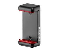 Manfrotto MCLAMP, Universal Smartphone Clamp with Thread Connections, for iPhone with or without Case, Foldable, Compact Size, Vlogging, Black