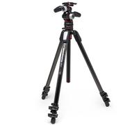 Manfrotto Kit 3-Section Tripod, Camera Tripod with 3-Way Head in Aluminium with MOVE Quick Release System, Professional Photography Accessories Kit, Tripod Camera with Camera Head