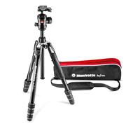 Manfrotto MKBFRTA4GT-BH Befree Advanced Travel Tripod, Twist Lock with Ball Head for Canon, Nikon, Sony, DSLR, CSC, Mirrorless, Up to 10 kg, Lightweight with Tripod Bag, Aluminium, Black