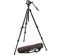 Manfrotto MVH500AH 755CX3 Lightweight Fluid Video System/Carbon Legs/MDeVe