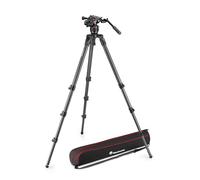 Manfrotto Nitrotech 608 Fluid Head for Video Shooting with Carbon Fiber Single Legs Tripod for DSLR, Mirrorless, Video and Cinema Camera Systems - 14 kg Payload