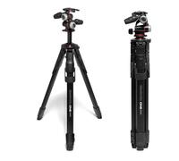 Manfrotto ONE Photo, Aluminium Tripod Kit, with XPRO 3-Way Head, 12kg Load, 90° Horizontal Column, XTEND Legs Fast Setup, Modular Feet, Professional Photo Tripod Kit for DSLR & Mirrorless Cameras