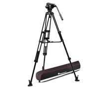 Manfrotto Pro Twin Leg VD System Alu + 502X Fluid Video Head (MVK502XTWINMA)