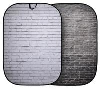 Lastolite by Manfrotto LL LB5707 Urban Collapsible 1.5x2.1m Painted White/Industrl Grey Brick