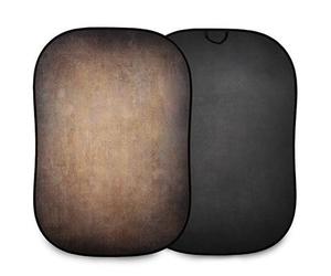 Manfrotto Vintage Collapsible Reversible Background 1.5 x 2.1m - Walnut / Pewter