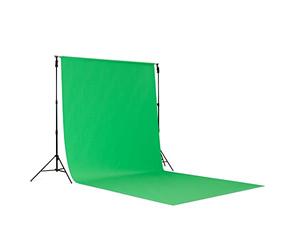 Manfrotto Vinyl Backdrop/Floor 2.75 m x 6 m Chroma Key Green, Matt Green Screen for Backdrops and Floors, Durable Fabric, Washable, Crease-Resistant, Reusable, LL LB7781