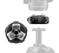 Manfrotto XCHANGE Base, Quick Release Mount, Universal 3/8" Thread, Supports Up to 20kg, Compatible with XCHANGE Plate and Manfrotto XCHANGE Head, for Photo & Video Gear