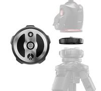 Manfrotto XCHANGE Plate, Quick Release Mounting Plate, Universal 3/8" Screw, Compatible with XCHANGE Base, made in Aluminium, Fast Gear Swaps for Photo, Video and Lighting Setups