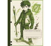 Manga Adventure Composition Notebook | Wide Ruled | 120 Pages | 8.5×11 Inch | Ages 6-12: Manga Cover Character Inside | Fun for School and Journaling