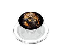 Manga Anime Cyborg Girl PopSockets PopGrip for MagSafe